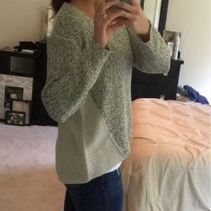 Black and white sweater